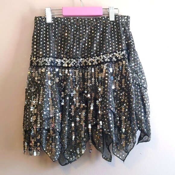Sparkly Sequin Dance Skirt - S - Picture 1 of 5